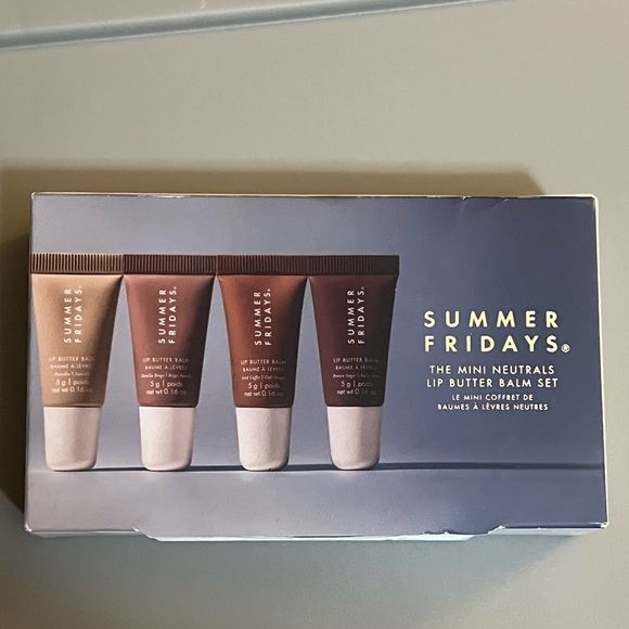 NIB Summer Fridays New limited edition mini neutrals lip butter balms